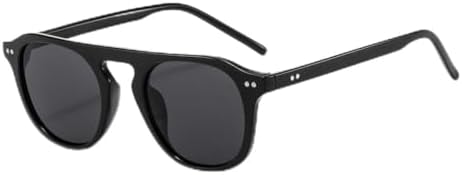 

Солнцезащитные очки в стиле ретро с квадратными заклепками, мужские, модные, цвета морской волны, защита от ультрафиолета UV400, трендовые для женщин MTZJH, Black Black