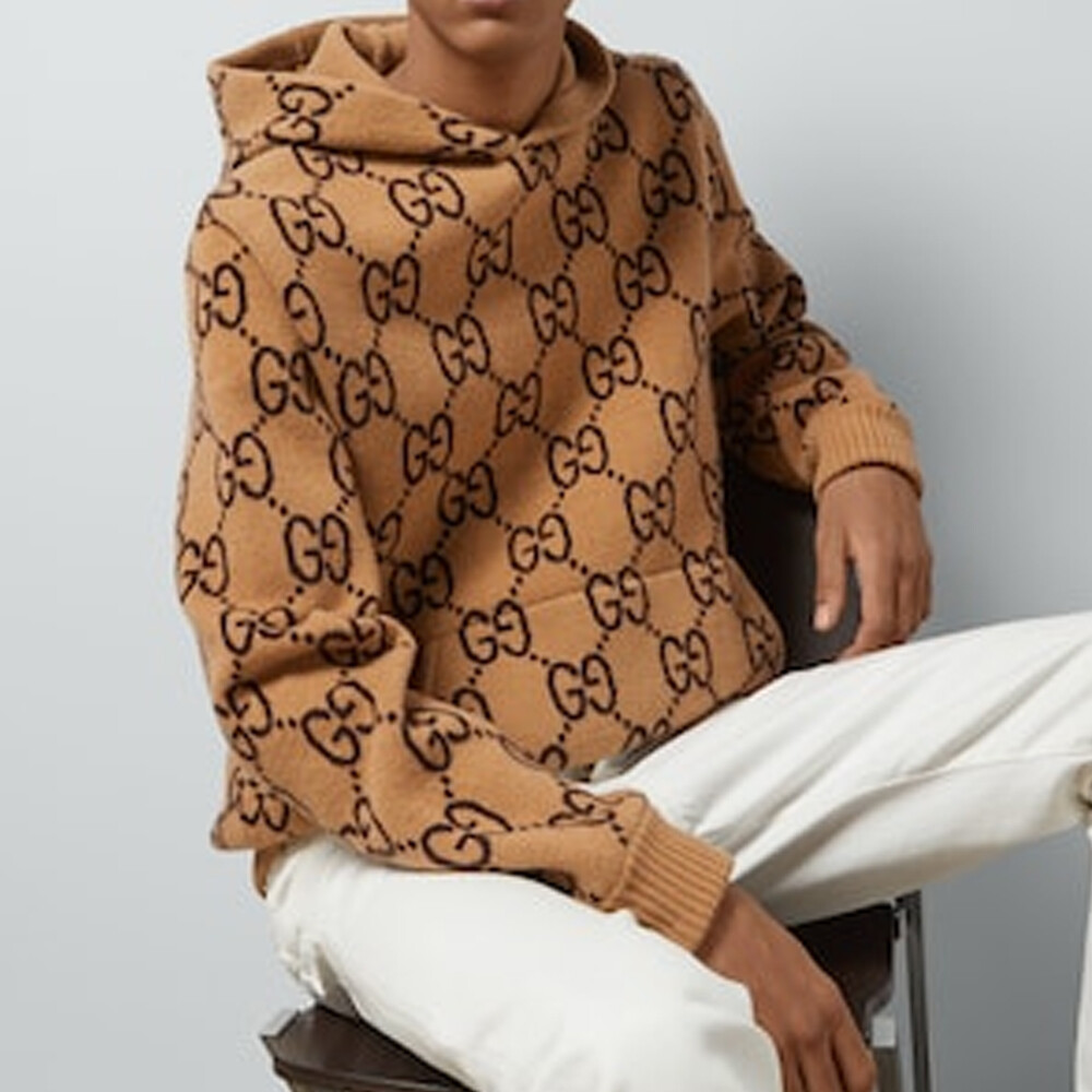 Толстовка мужская Gucci хаки — фото 3