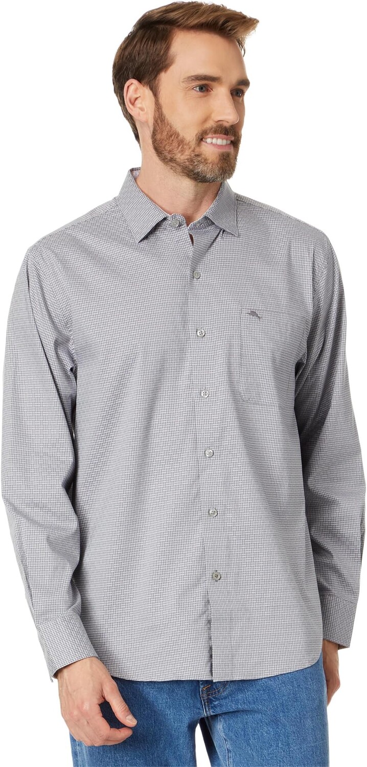

Футболка Tommy Bahama Sarasota Stretch Ventura Stripe, цвет Micro Chip