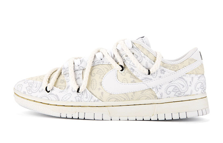 

Кроссовки для скейтбординга Dunk женские с низким верхом, белые/бежевые Nike, Белый, Кроссовки для скейтбординга Dunk женские с низким верхом, белые/бежевые Nike