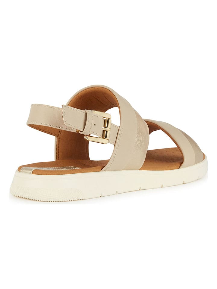Классические босоножки Geox, цвет beige/gold — фото 4