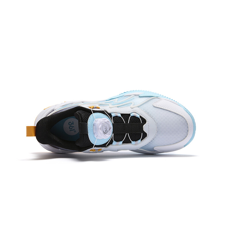 Баскетбольные кроссовки Hummer 2.0 Kids GS Low-top Light Ice Blue/361 Degree White/антрацит 361°Kids, голубой — фото 4