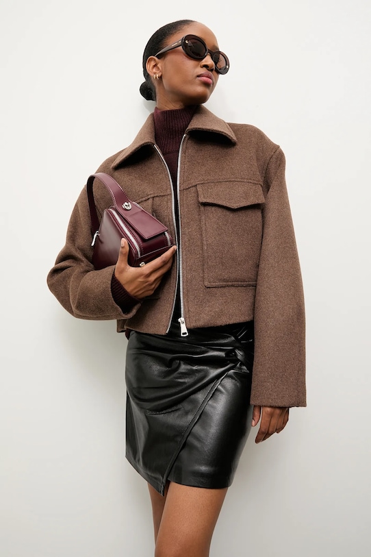 

Шерстяное пальто Answear.Lab, коричневый