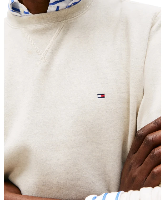 Классическая толстовка из ворсистого флиса. Tommy Hilfiger, бежевый — фото 3