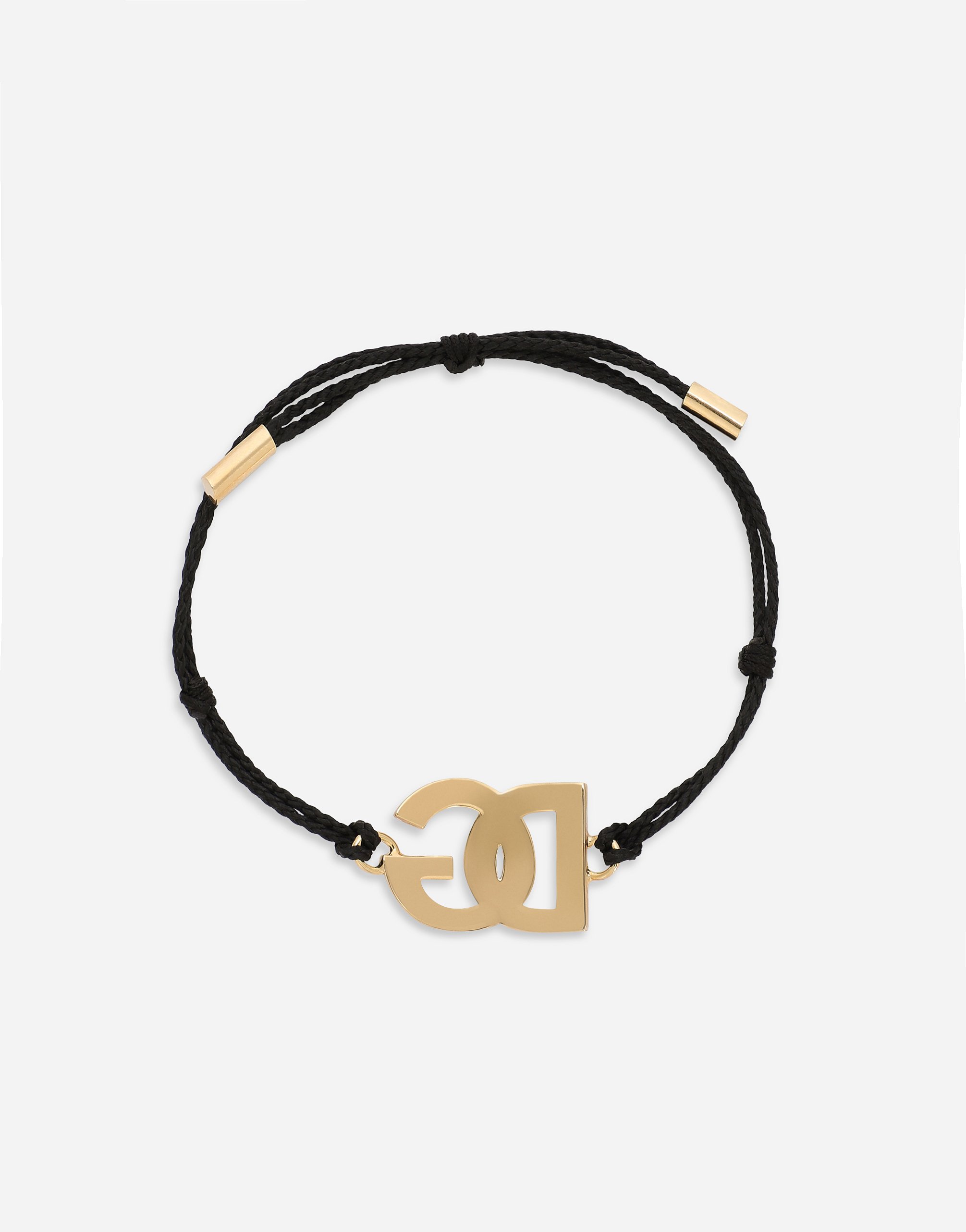 Шнурковый браслет с большим логотипом dg Dolce & Gabbana, мультиколор — фото 4