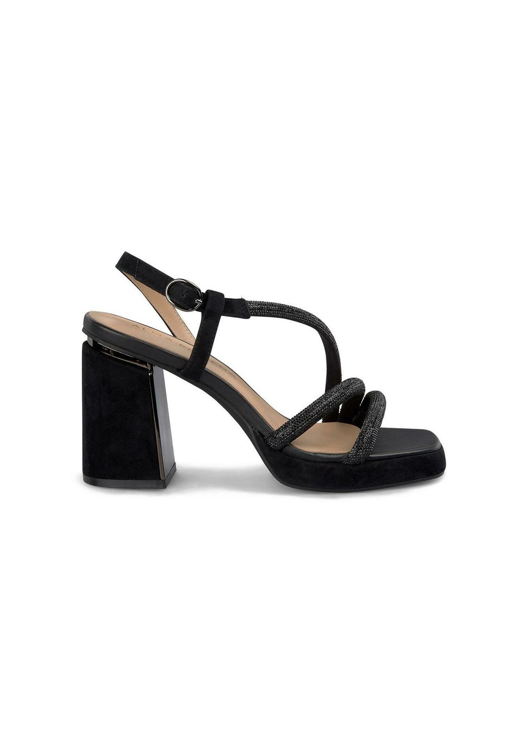 Босоножки на платформе CON ANCHO Y CIERRE CON HEBILLA - High heeled sandals Alma en Pena, черный — фото 2