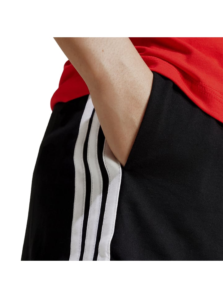 Тканевые шорты Adidas, черный — фото 4