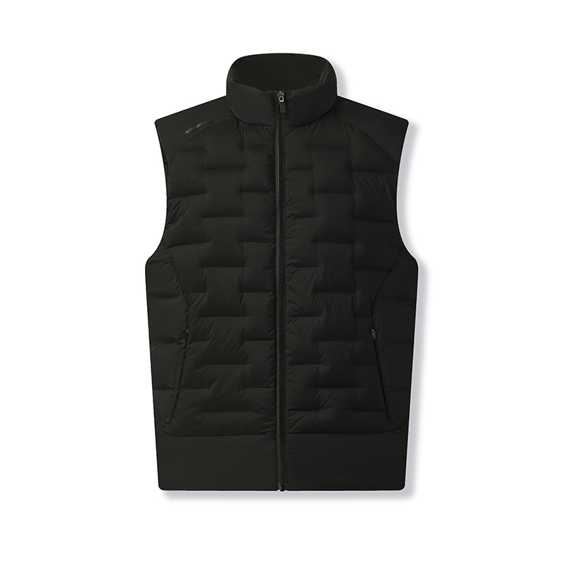 

FILA Белая пуховая жилетка мужская черная, Black