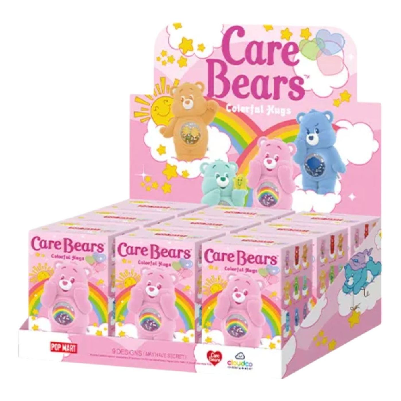

Набор фигурок Pop Mart Care Bears Colorful Hugs в запечатанной упаковке (9 коробочек-сюрпризов)