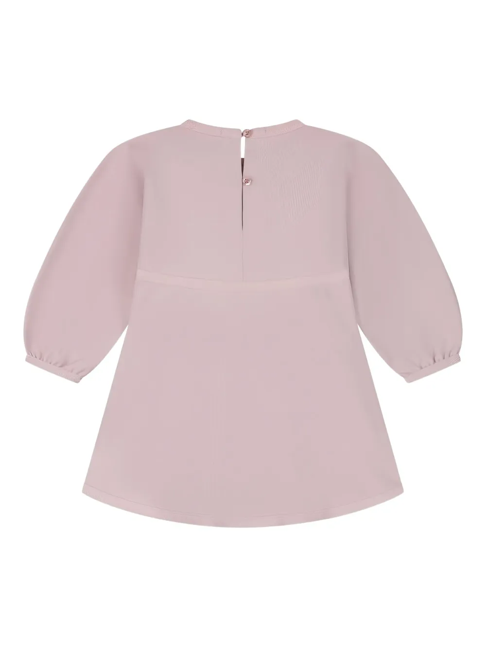Платье с панелями и пышными рукавами Emporio Armani Kids, розовый — фото 2
