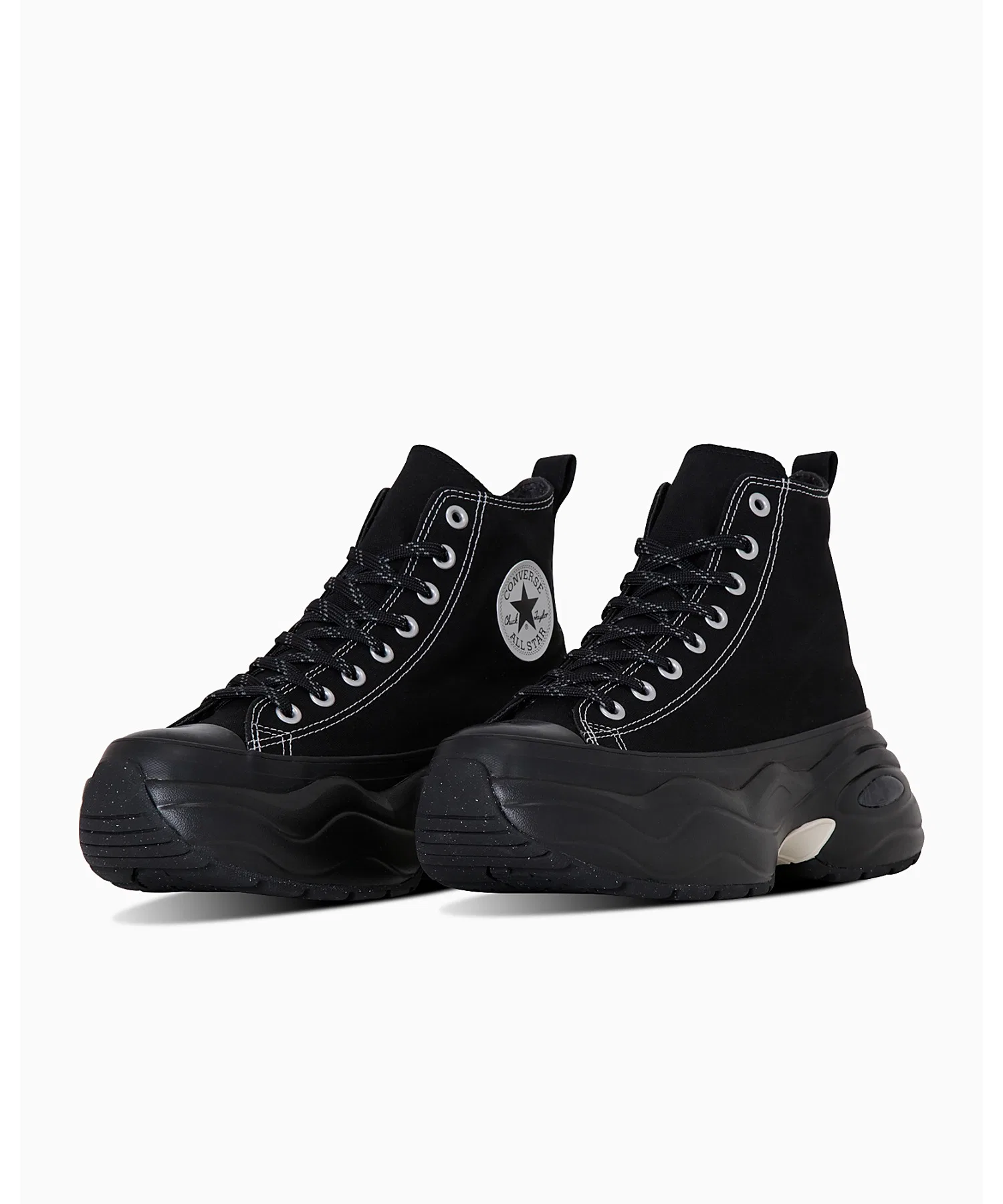 Унисекс высокие кеды на платформе CONVERSE ALL STAR SURGETRAINER HI чёрные — фото 2