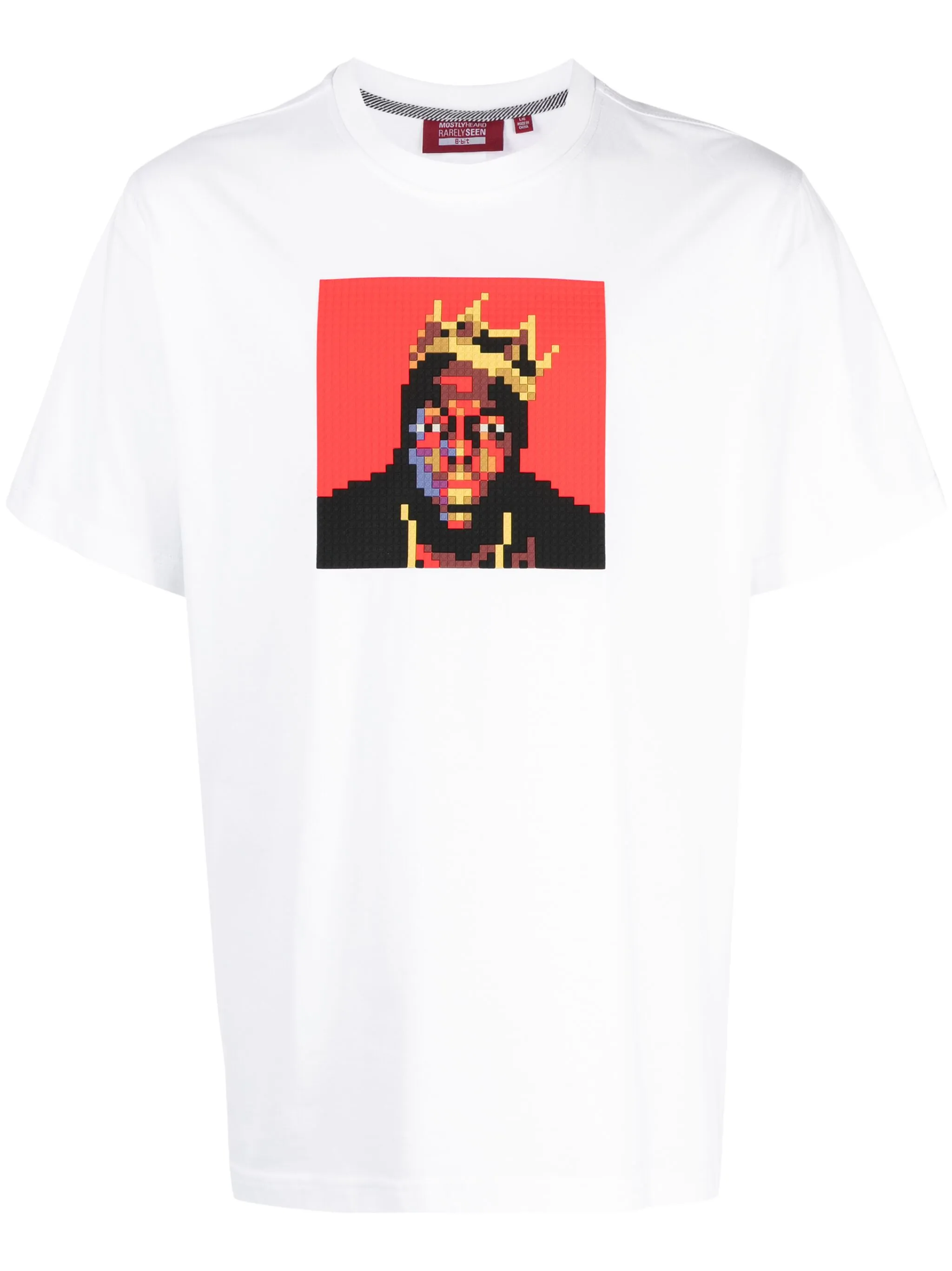 

Футболка Biggie с аппликацией Mostly Heard Rarely Seen 8-Bit, белый