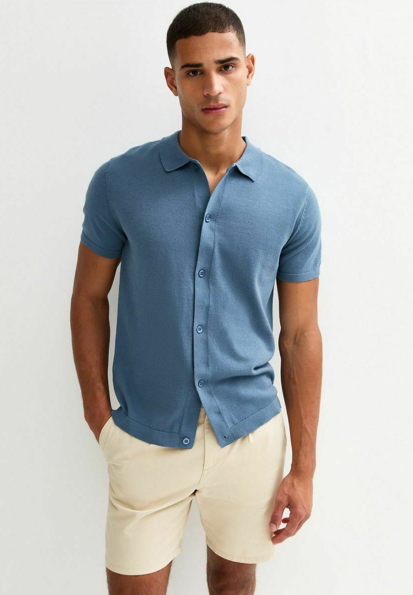 

Рубашка REGULAR LIGHTWEIGHT BUTTON UP New Look, синий