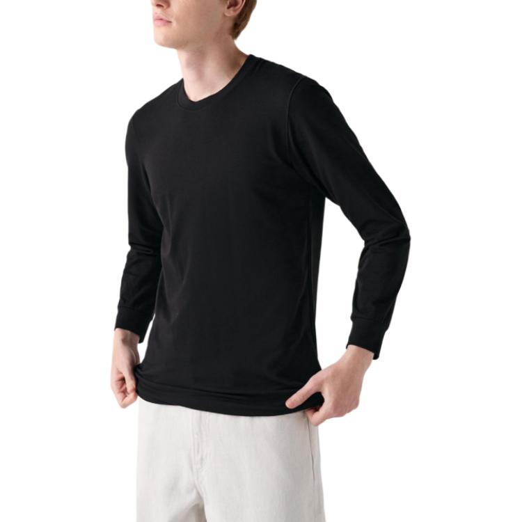 

UNIQLO Футболка мужская черная, Черный, UNIQLO Футболка мужская черная