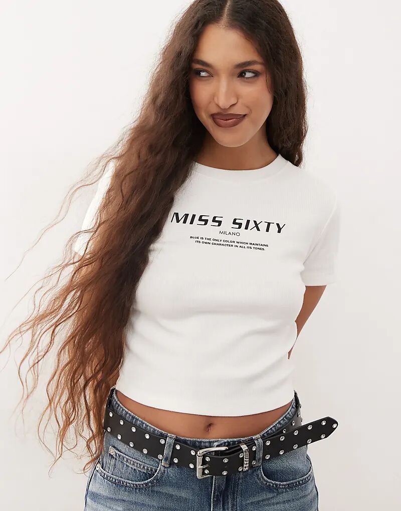 

Детская футболка белого цвета Miss Sixty