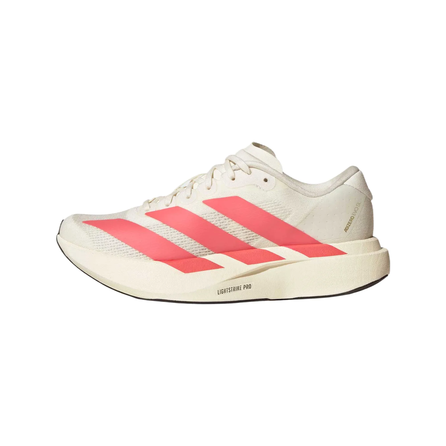 Adizero Evo SL Fabric Cushioning Low top детские кроссовки для бега Unisex Adidas, jade белый/soft светло-scarlet