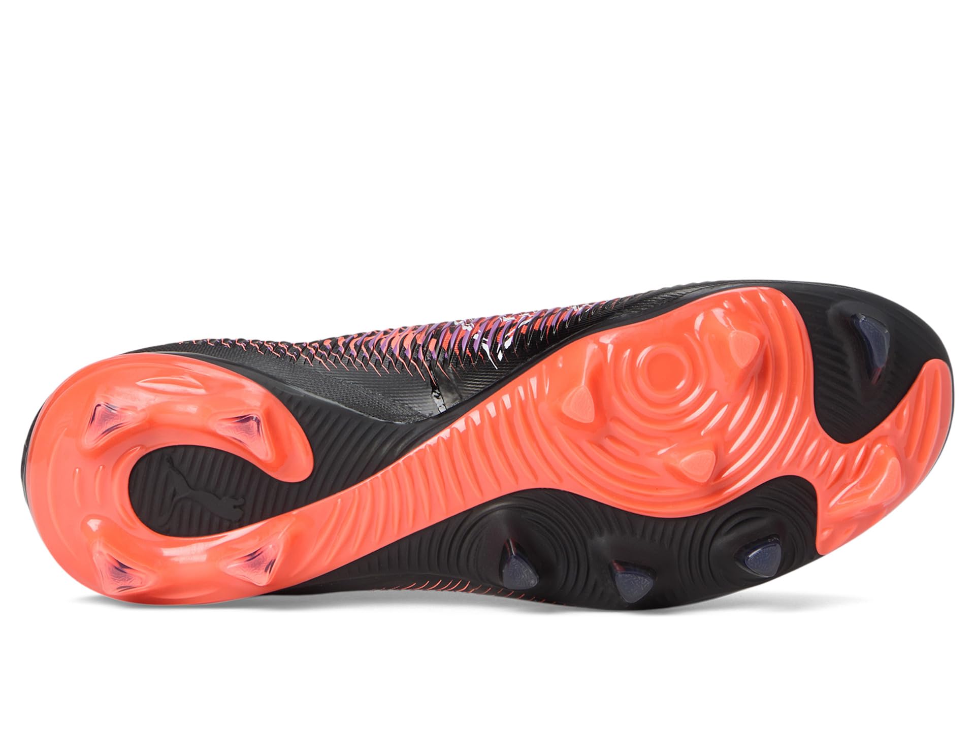Кроссовки PUMA Future 8 Match Firm, Artificial Ground Soccer Cleats, цвет Puma Black-Puma White-Glowing Red — фото 3