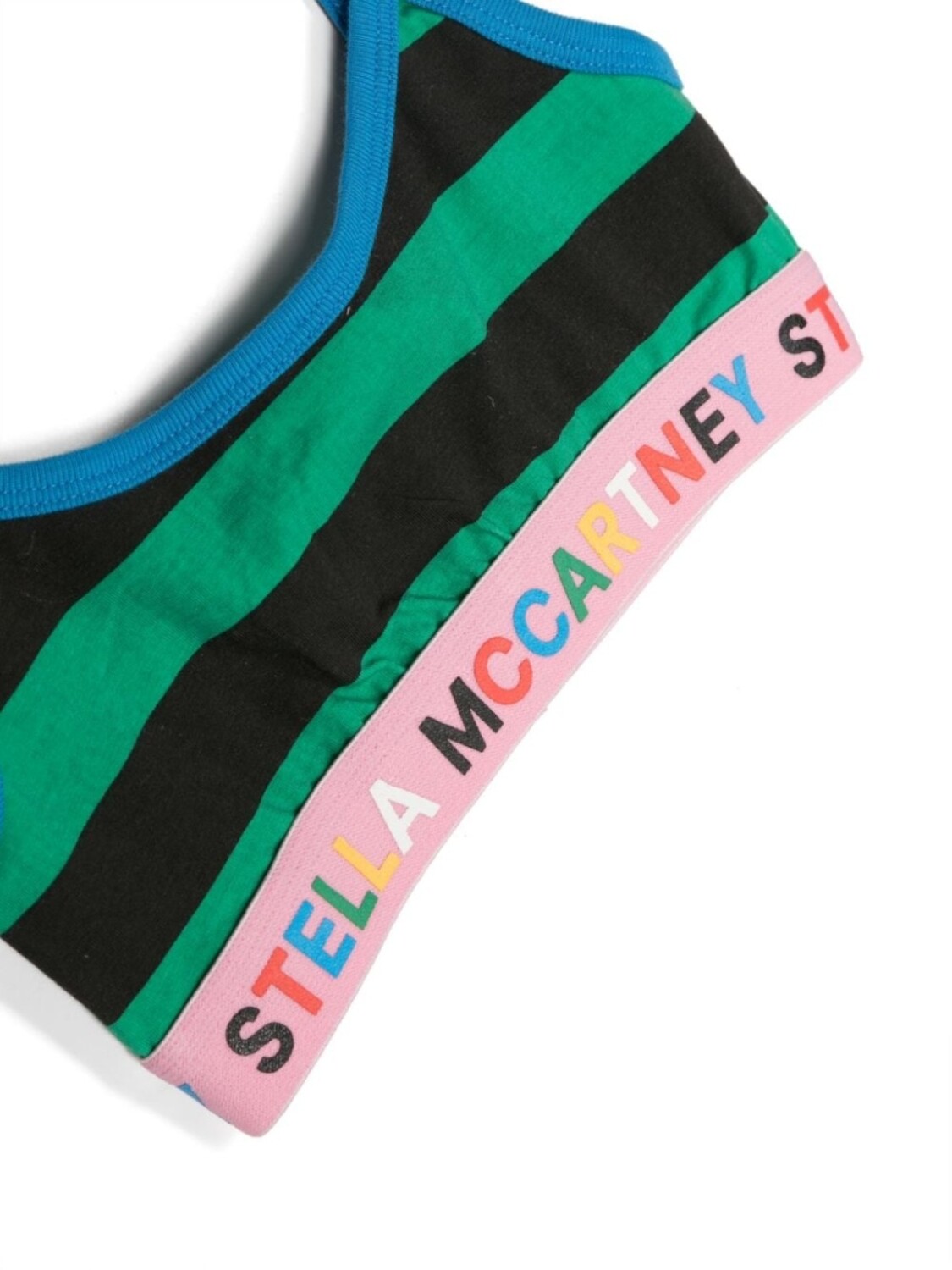 Stella McCartney Kids комплект из двух топов-бралеттов в стиле колор-блок, желтый — фото 3
