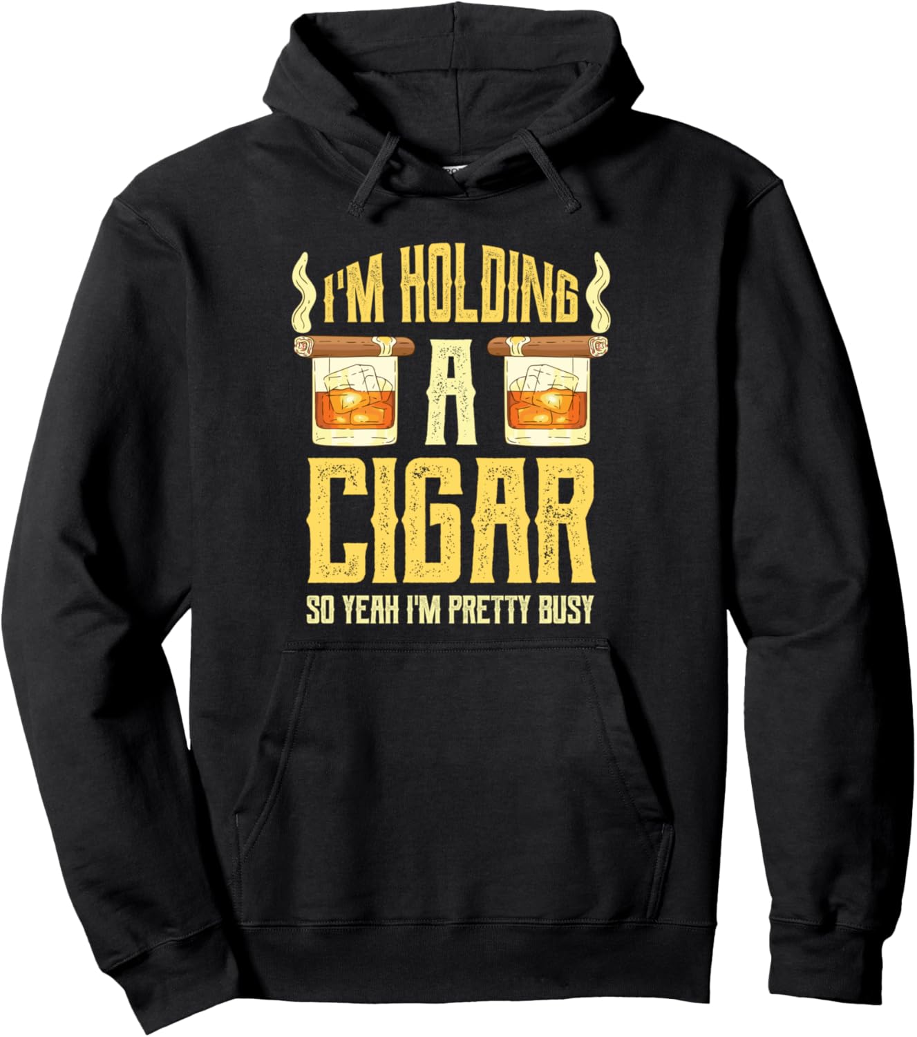 

Забавная толстовка для любителей сигар, виски, бурбона Cigar And Bourbon Lover'S Gifts, черный
