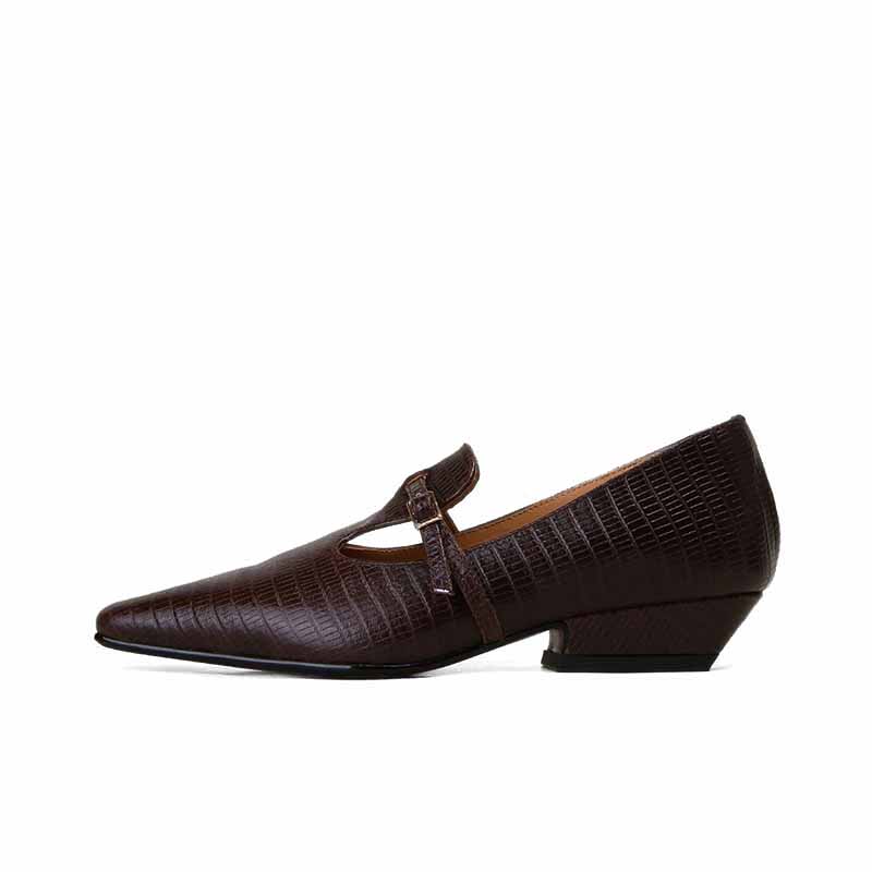 SHOEMAKER QUEEN Мокасины Мэри Джейн, цвет Mocha