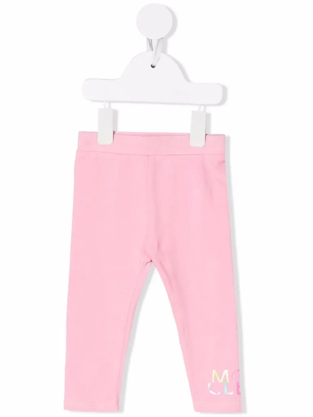 Легинсы с логотипом Moncler Enfant, розовый