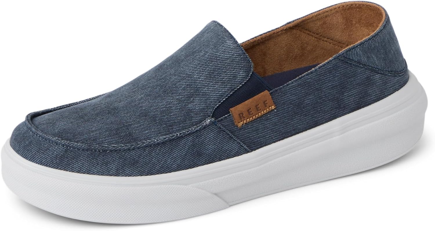 

Мужские кеды REEF Swellsole Pacific, прочный стирочный канвас, легкие, с мягкой амортизирующей стелькой, темно-синий