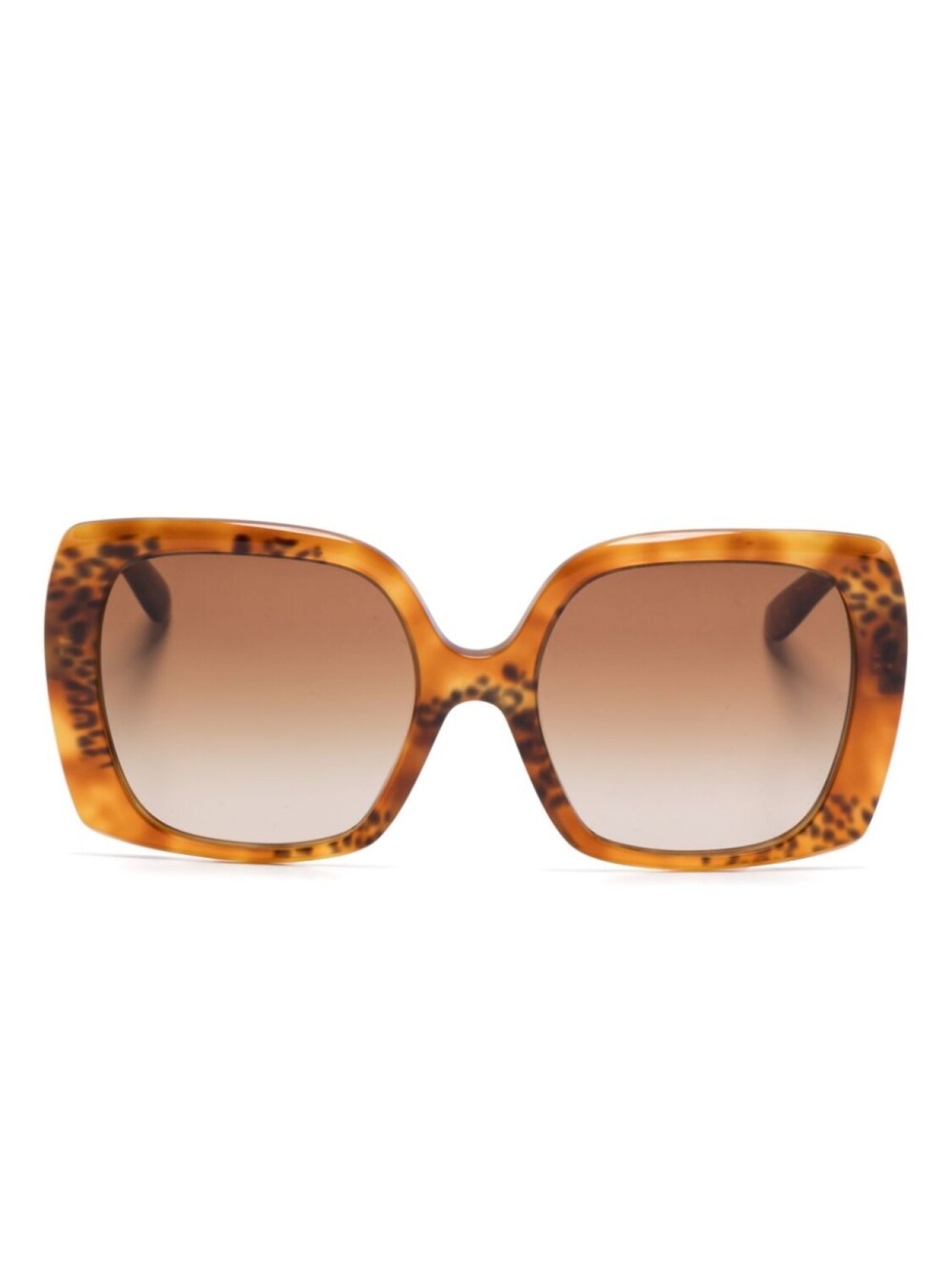 

Dolce & Gabbana Eyewear солнцезащитные очки в массивной оправе, коричневый