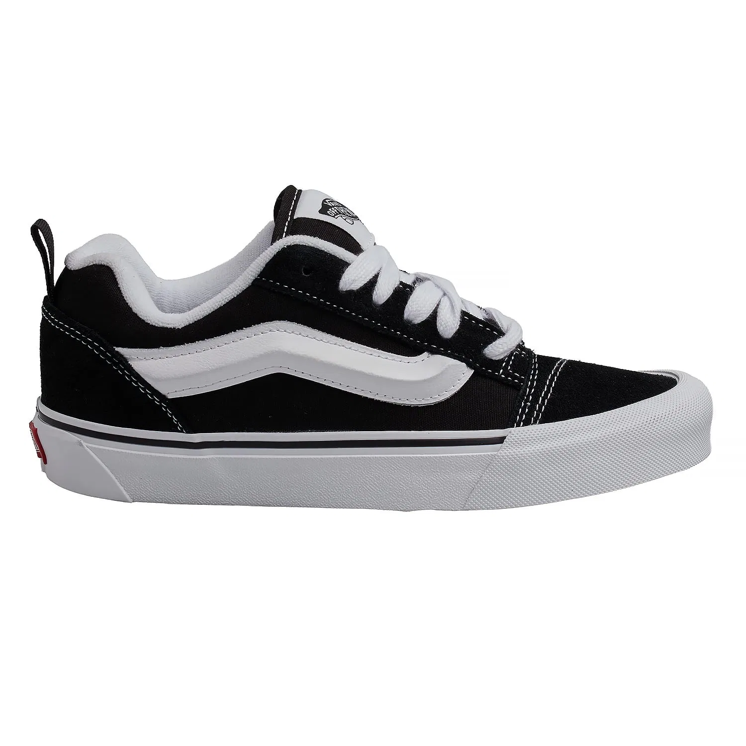 Сникерсы низкие, кожа/текстиль, Vans, черный