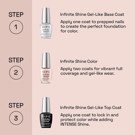 OPI Лак для ногтей Infinite Shine Long-Wear System Gel-Like Nail Varnish Base Coat 15 мл — фото 2