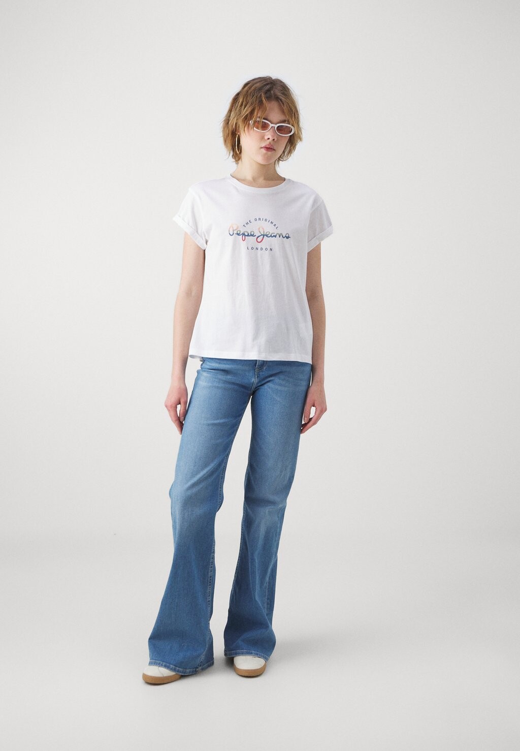

Принт на футболке EVETTE Pepe Jeans, белый