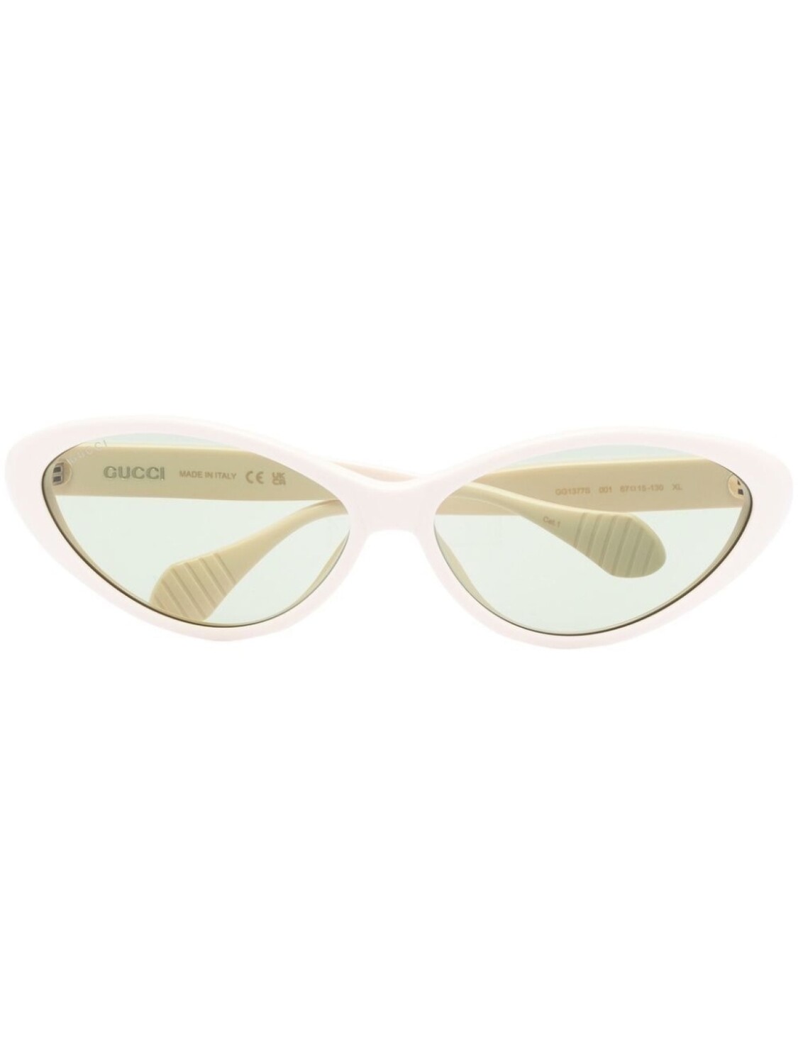 

Gucci Eyewear солнцезащитные очки в оправе 'кошачий глаз', белый