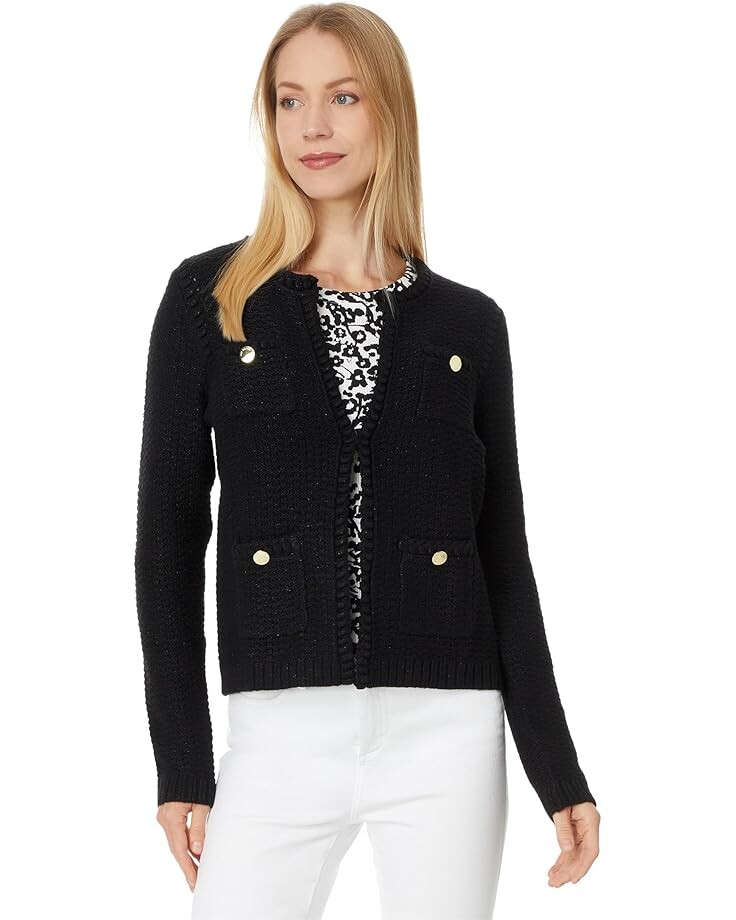 

Свитер Lilly Pulitzer Kenton Cardigan, цвет Black Metallic