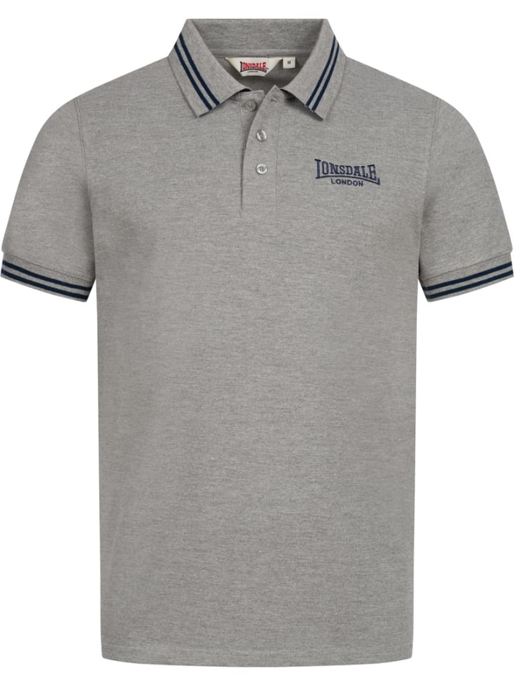 

Футболка поло Markham Herren Poloshirt normale Passform Lonsdale, серый