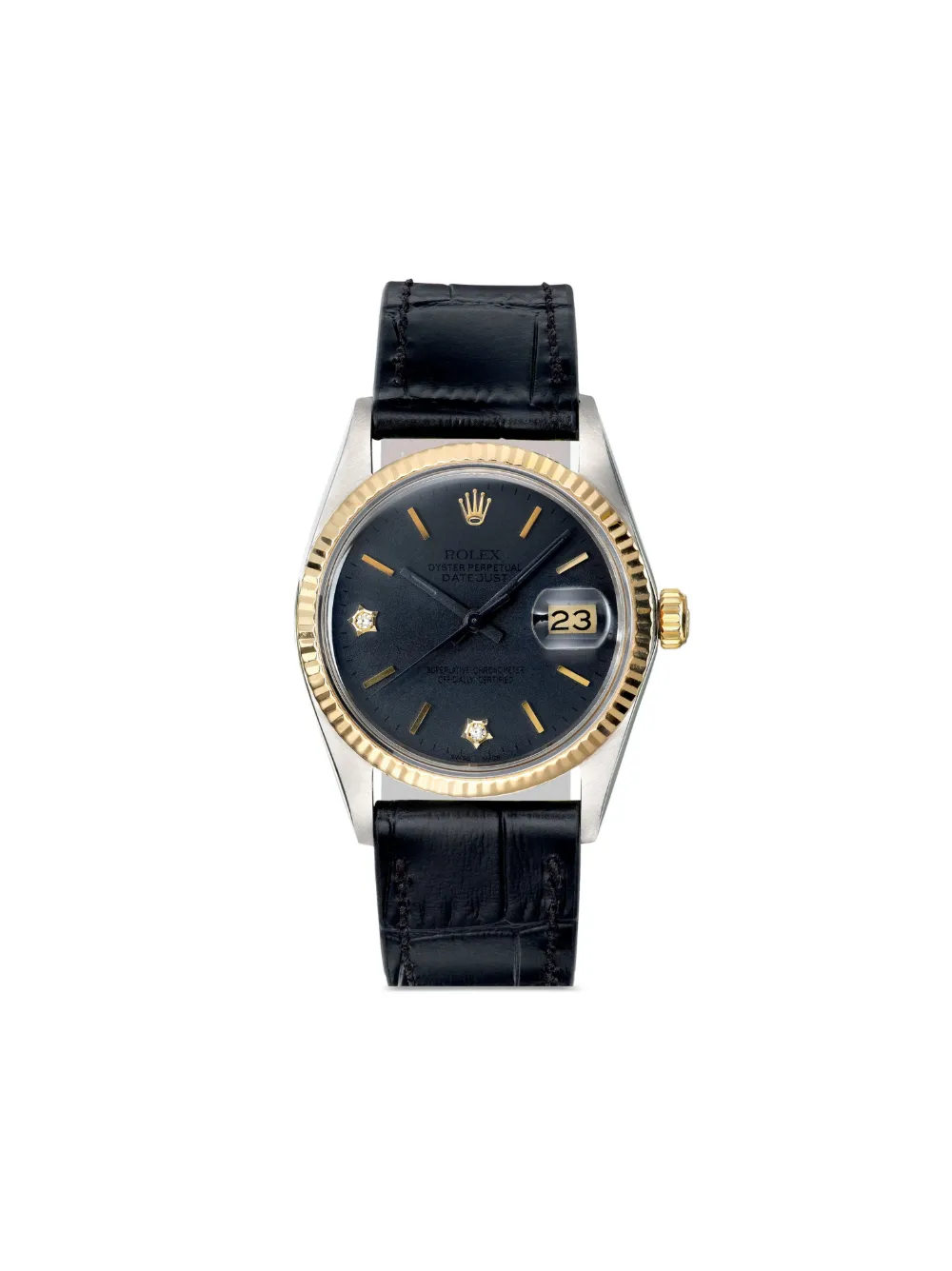 

Кастомизированные наручные часы Datejust 36 мм Lizzie Mandler Fine Jewelry, синий