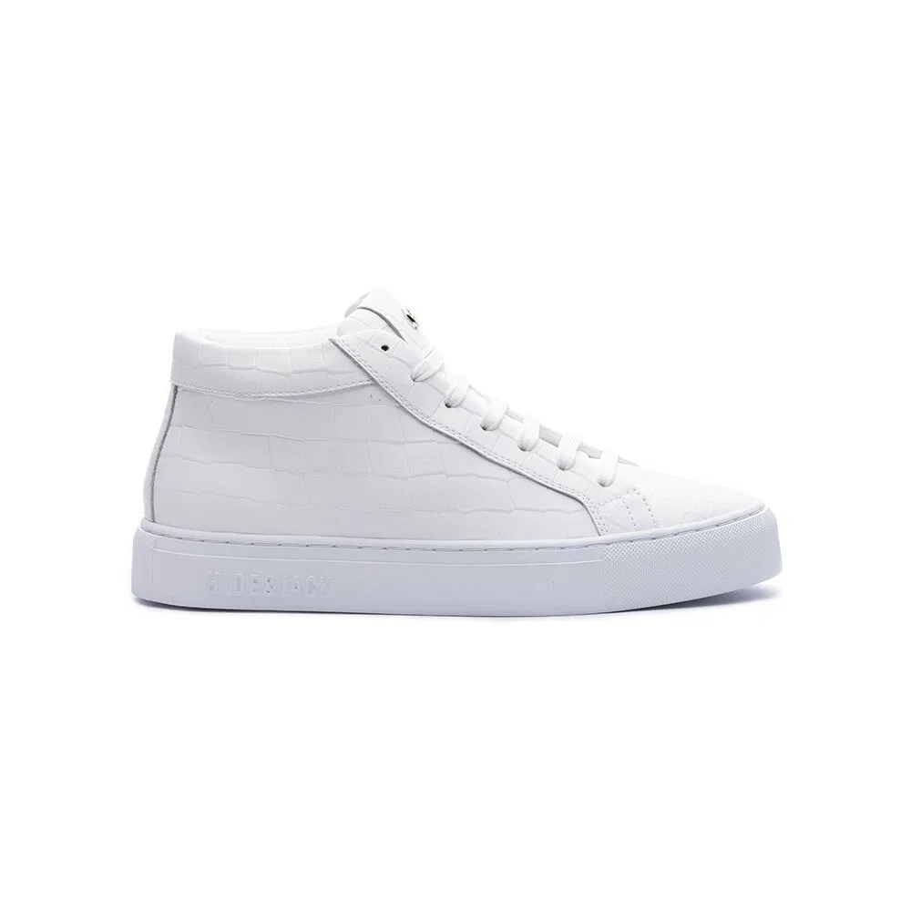 Мужские высокие кеды Essence Croco Mid-Top белые от Hide&Jack