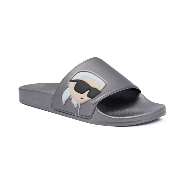 

Тапочки кондо Karl Lagerfeld, серебряный