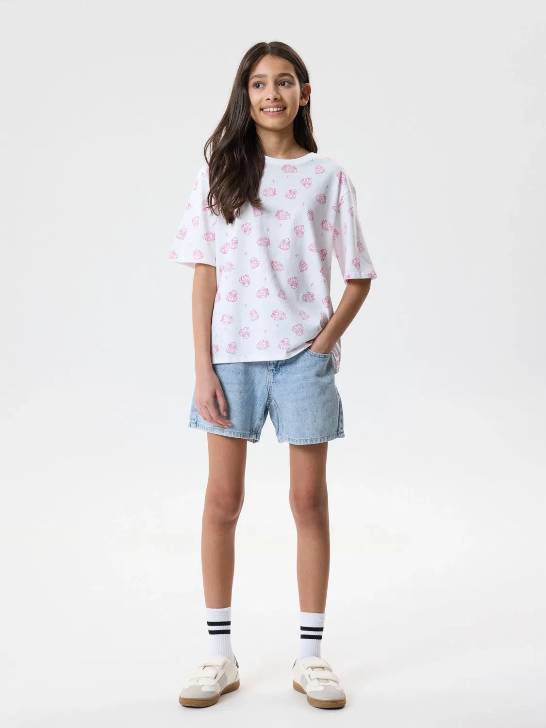 Шорты джинсовые light blue denim, TWO SOON — фото 4