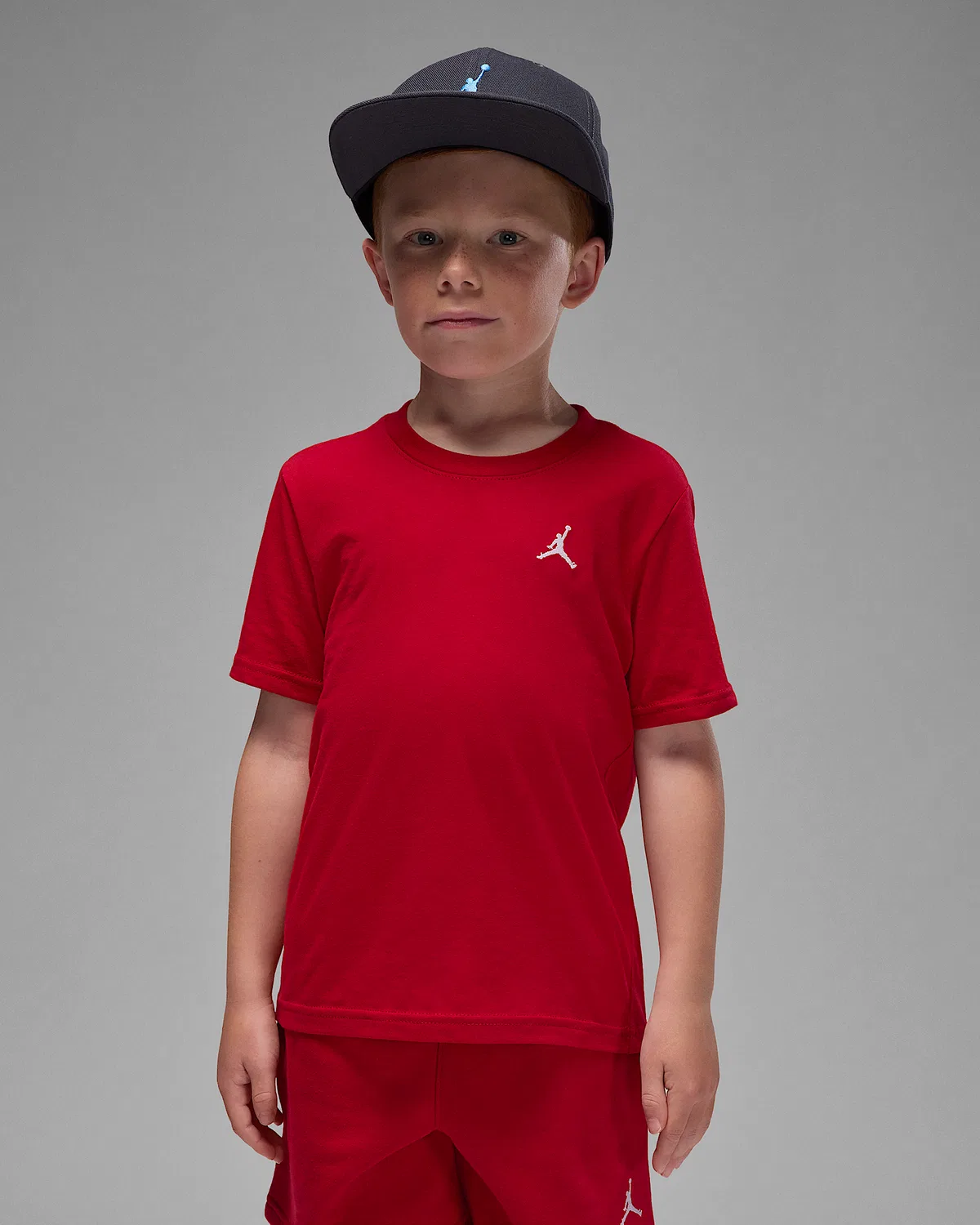 Детский набор из 2 предметов: шорты из французского футера Jordan Brooklyn Essentials, Gym Red — фото 3