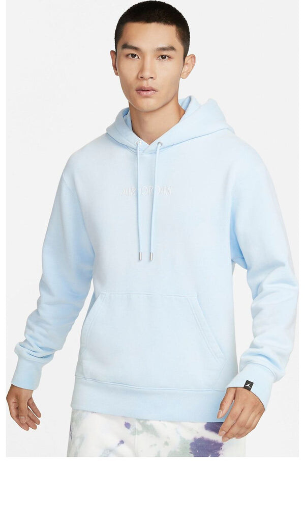 Толстовка Air Jordan Fleece Hoodie 'Ice Blue', синий — фото 2