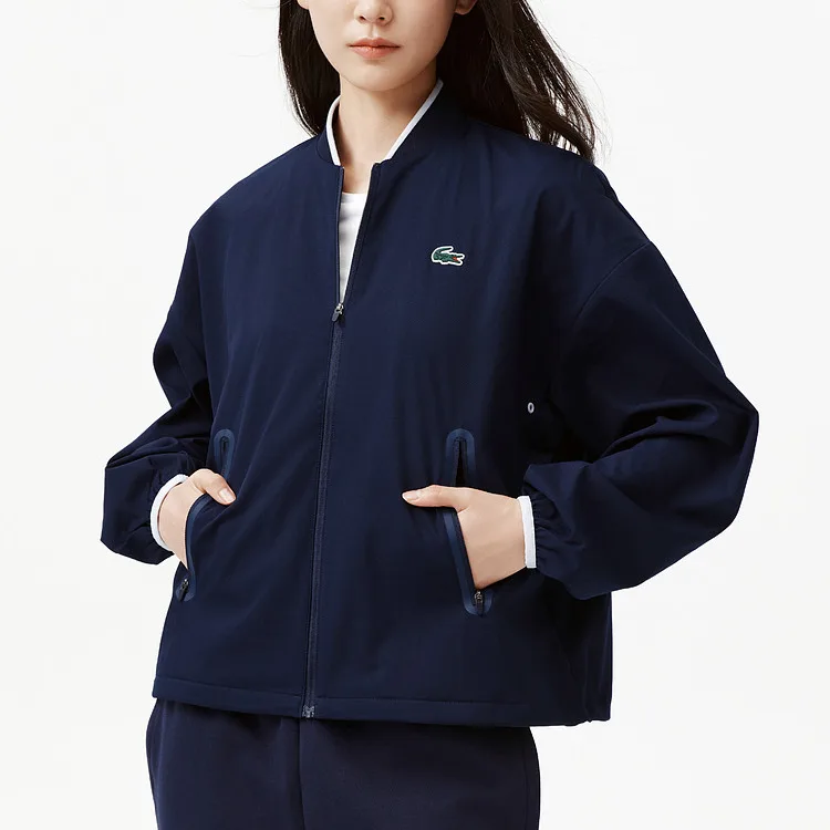 Женская куртка Lacoste, V-образный вырез, Navy Blue — фото 4