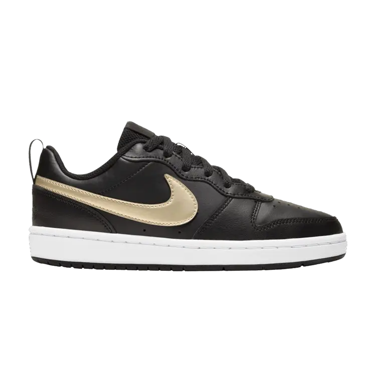 

Кроссовки Nike Court Borough Low 2 GS 'Black Metallic Gold Star', черный