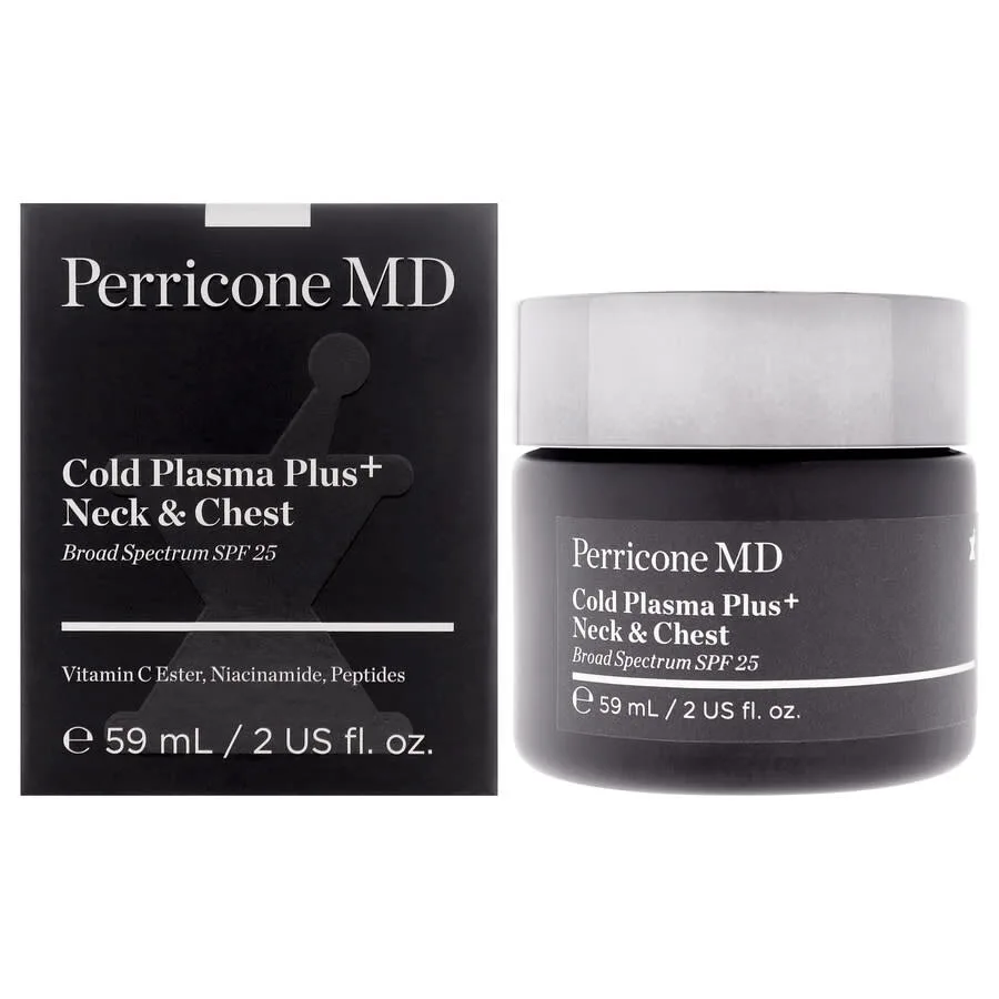 Увлажняющий крем Perricone MD Cold Plasma Plus для шеи и груди с SPF 25, 2 унции, уход за кожей 651473715399