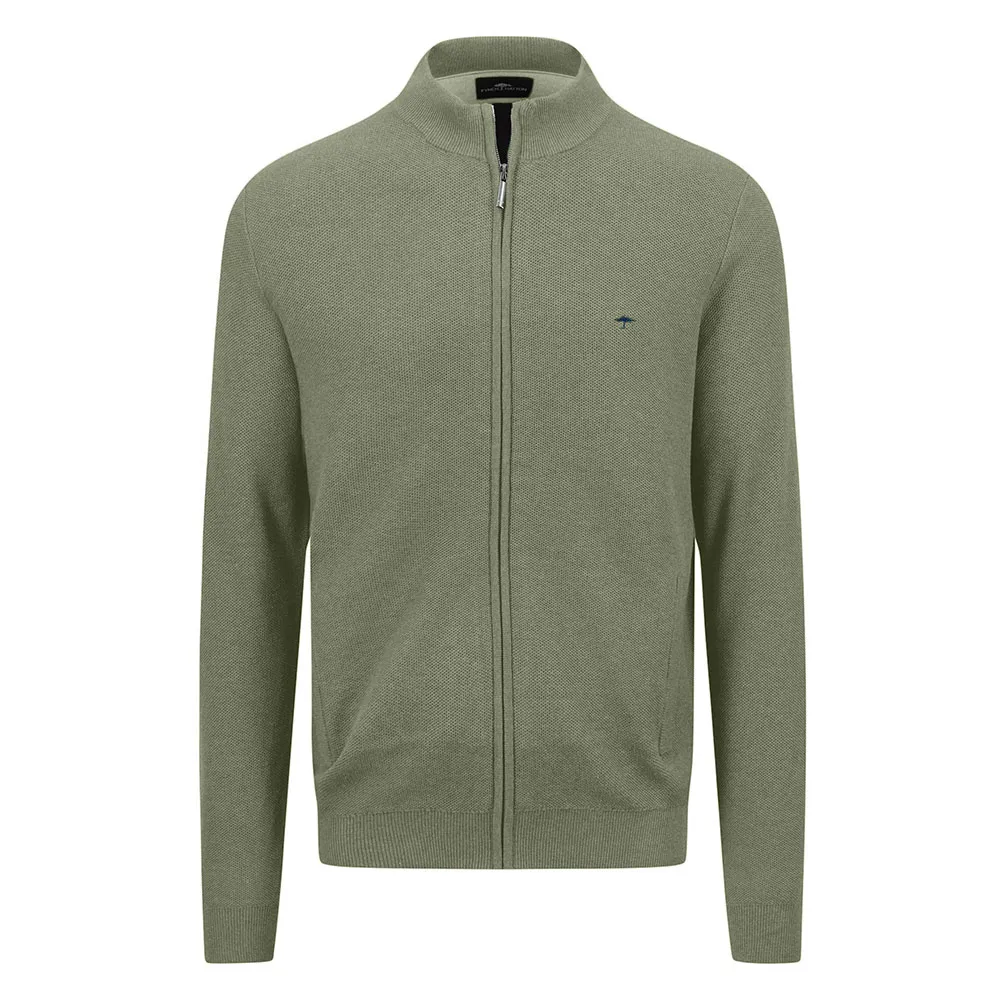 

Свитер Fynch Hatton 1414223 full zip, зеленый
