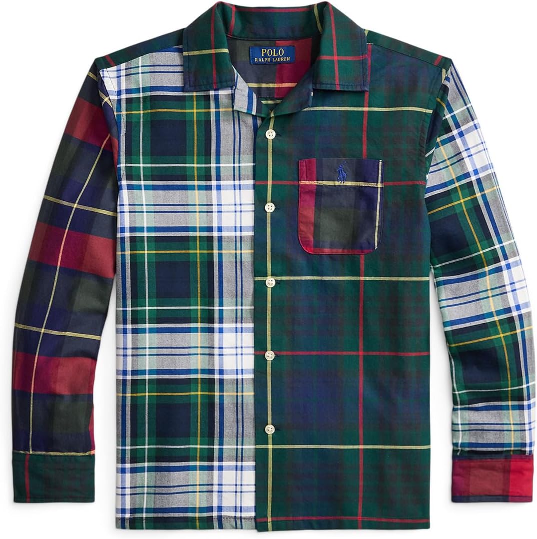 

Рубашка Oxford Fun из хлопковой клетчатой ткани Polo Ralph Lauren Kids, Tartan Funshirt