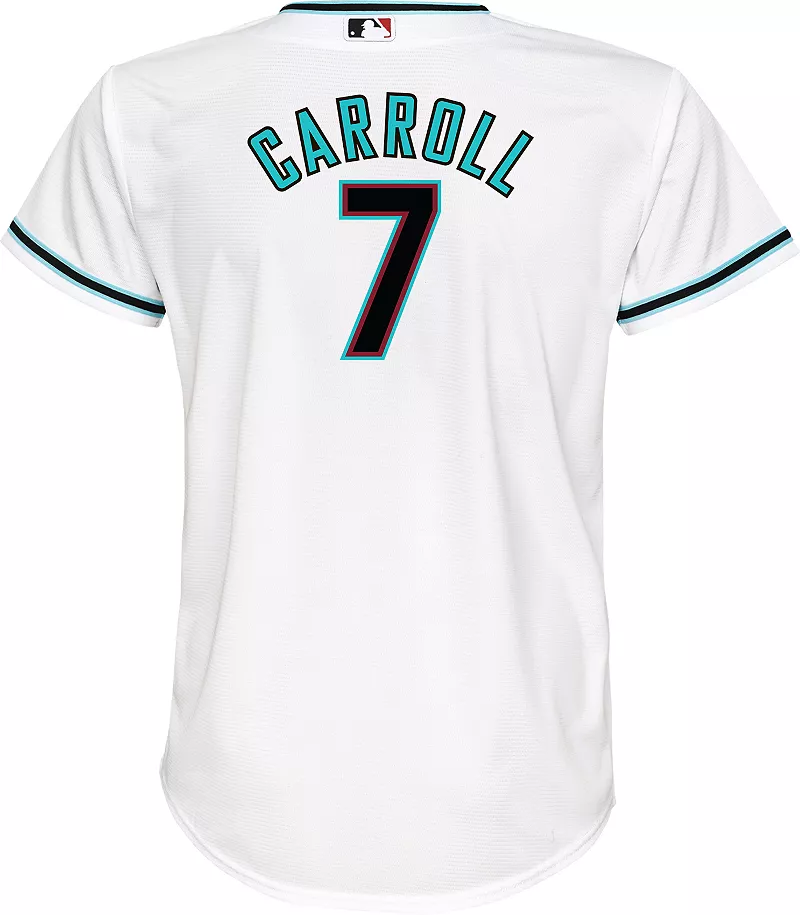 Nike Youth Arizona Diamondbacks Corbin Carroll #7 Белая крутая базовая майка — фото 2