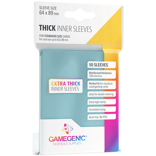 

Аксессуары Gamegenic Gamegenic Inner Sleeves: Thick Sleeves (50)