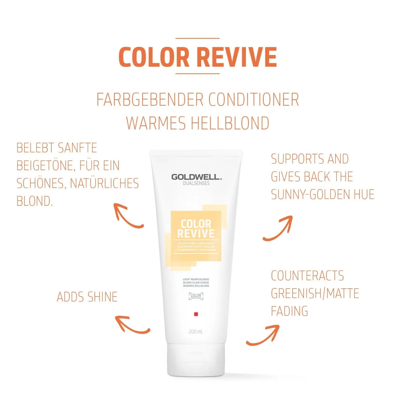 Кондиционер Dualsenses Color Revive - Farbgebend Goldwell, 200 мл — фото 2
