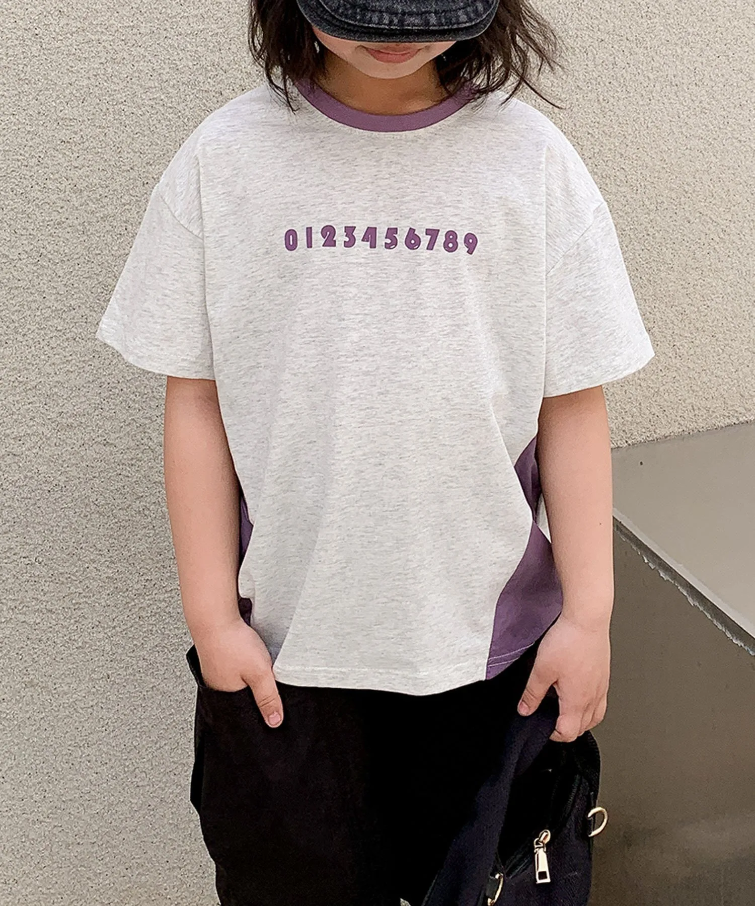 Детская футболка с цифрами и цветовой гаммой [aimoha-KIDS-] Aimoha Kids, Light gray — фото 2