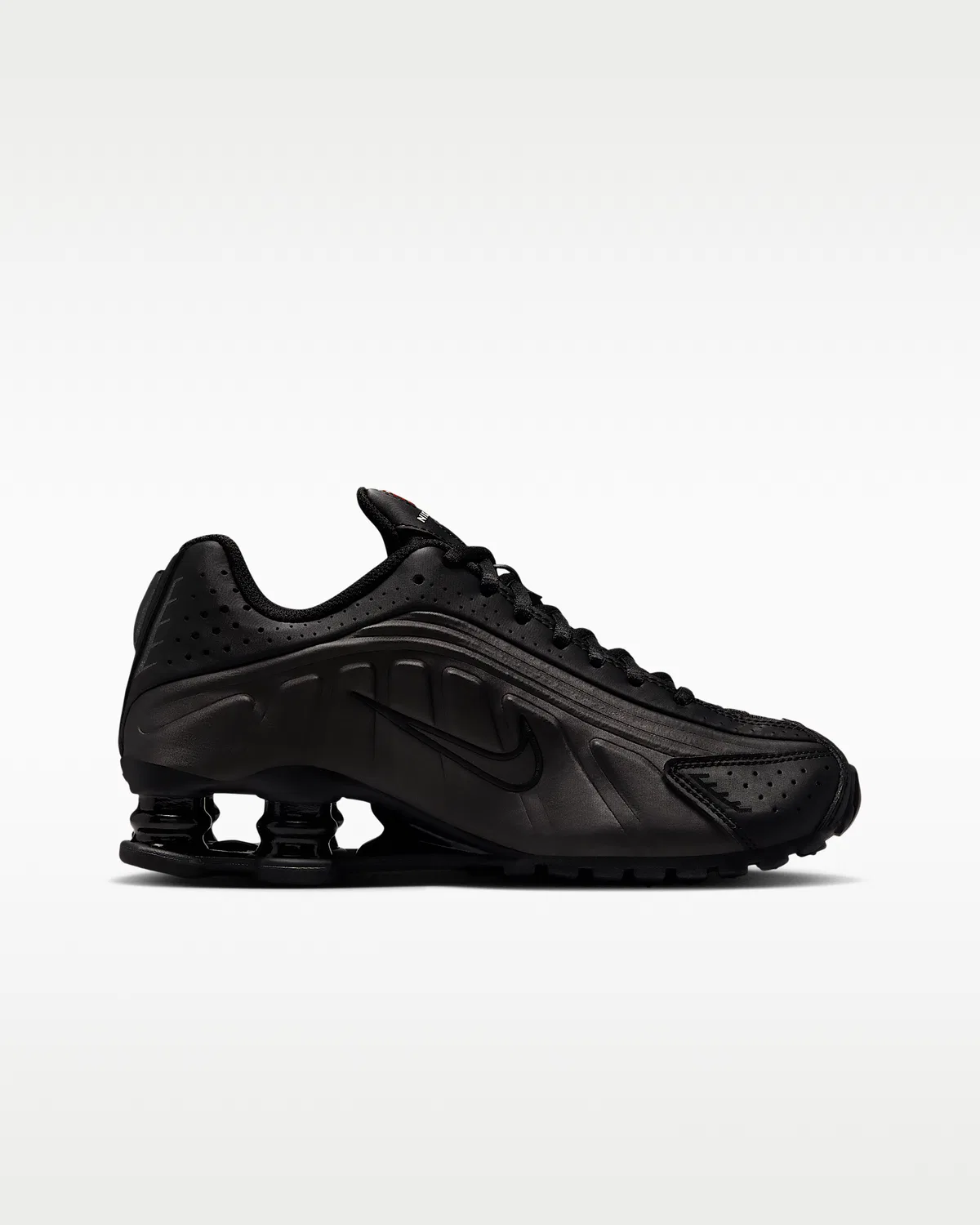 Детские кроссовки Nike Shox R4, Black/Black/Bright Crimson/Black — фото 3