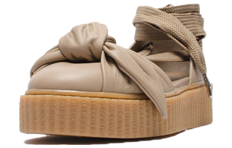 Кеды (WMNS) PUMA Fenty x Bow Creeper Sandal 'Natural', коричневый — фото 2